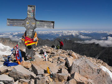 Foto cruz del Aneto